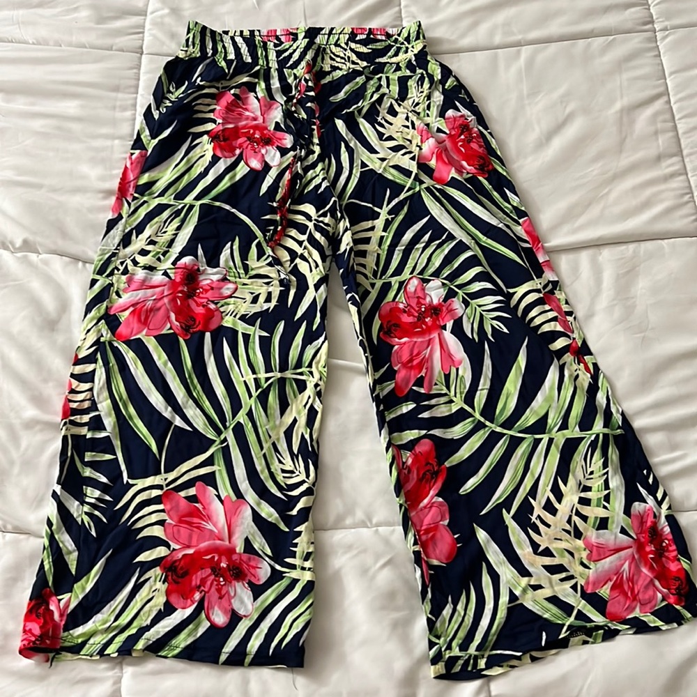 Tropical Flowy Pants